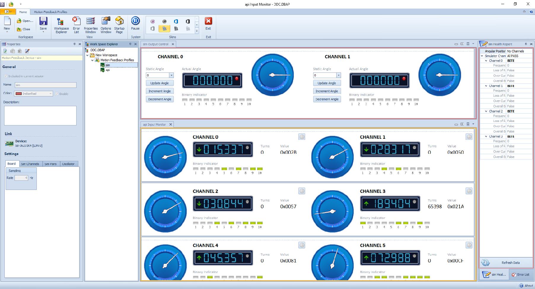 DDC Motion Feedback Application